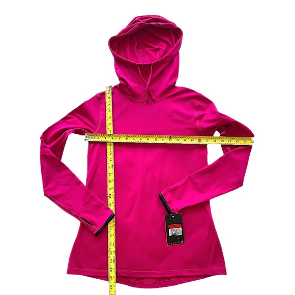 2 PCS Nike PRO DRI-FIT Hyperwarm Hooded Top Large PINK Brushed Int + Sports Bra - Picture 9 of 16